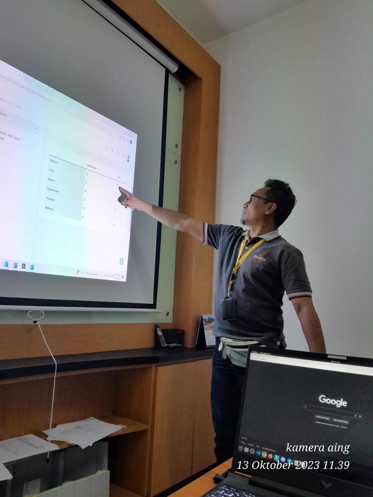 Presentasi dan Pelatihan Sistem Sigrax di Pabrik